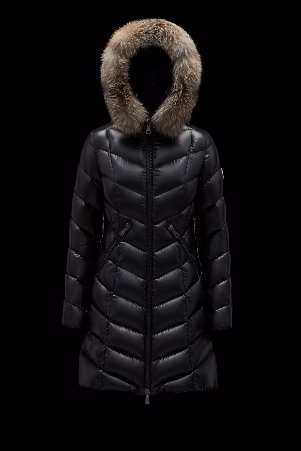 로고 롱 패딩 > Coat - 코트