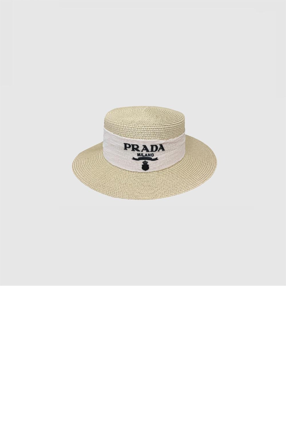 밀짚모자 선캡 2HC745 > 프라다