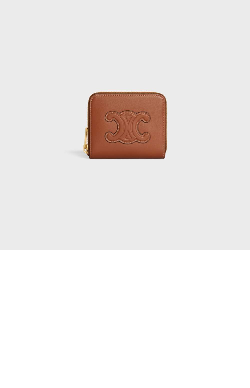 퀴르 트리옹프 컴팩트 지퍼 지갑 10K533 > Triomphe Coin Purse - 트리옹프 동전 지갑