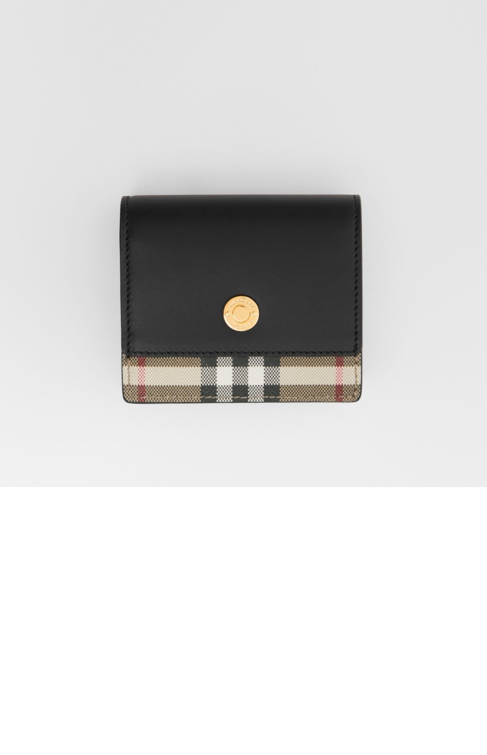 빈티지 체크 레더 스몰 폴딩 지갑 80622861 > Vintage Check Wallet - 빈티지 체크 지갑