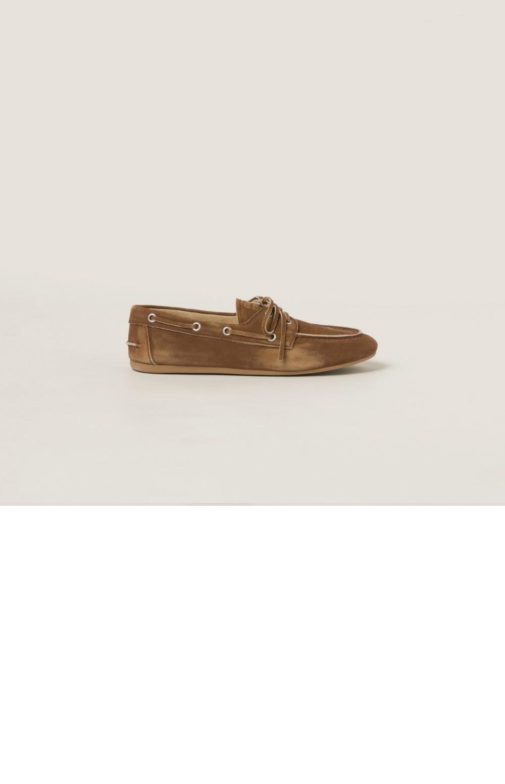 안감 없는 페이드 스웨이드 로퍼 5D123E > Loafers and lace-ups - 로퍼 및 레이스업