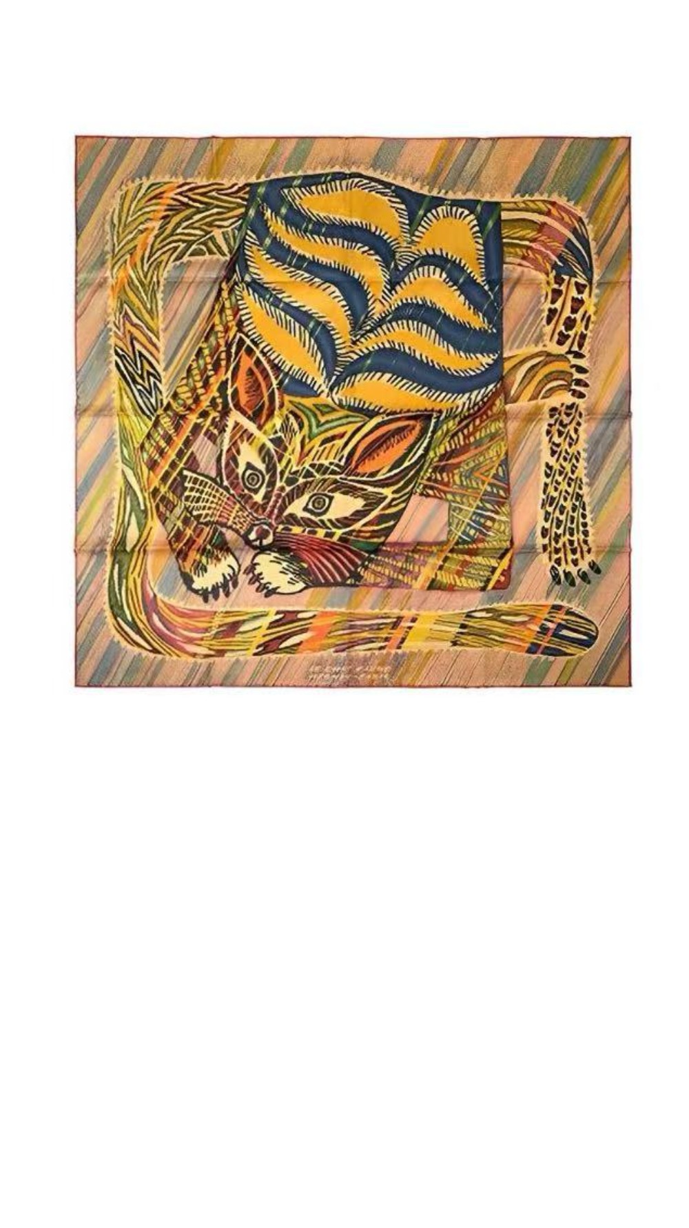 Le Chat Carre 스카프 90 > 에르메스
