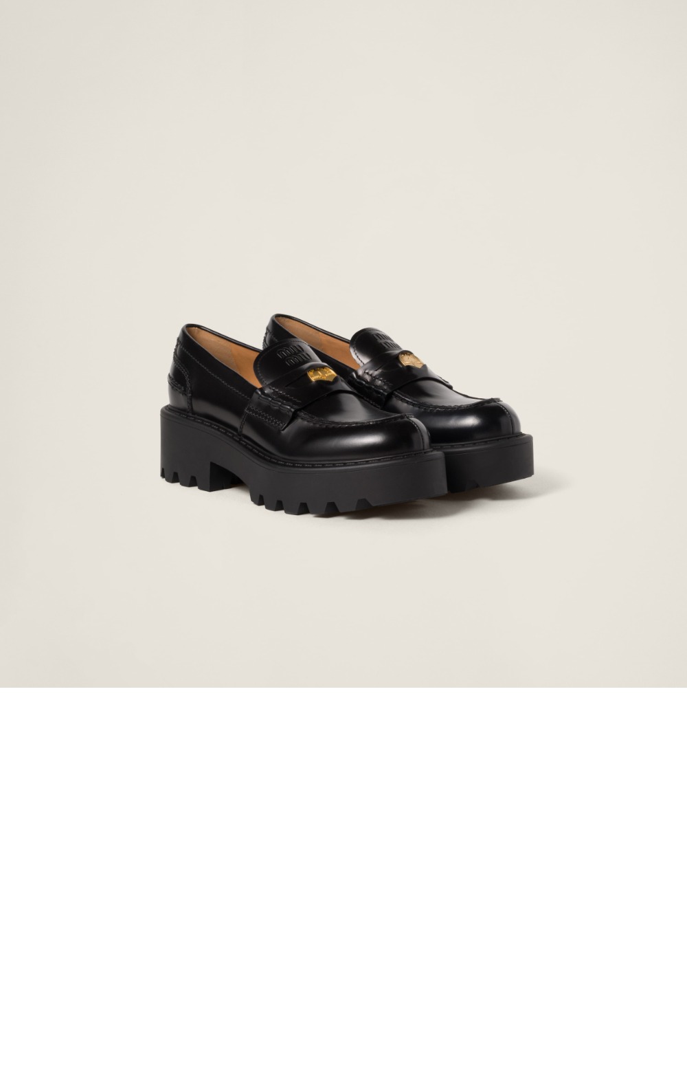 브러시드 레더 로퍼 5D292E > Loafers and lace-ups - 로퍼 및 레이스업