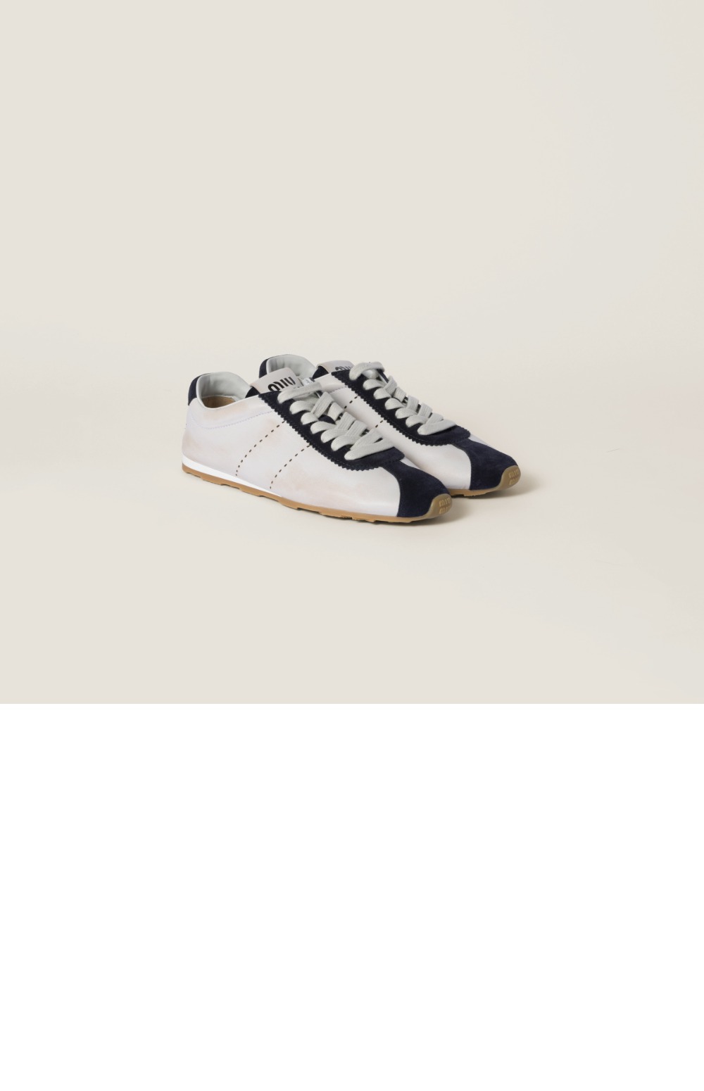 플룸 나파 가죽 및 스웨이드 스니커즈 5E114E > Sneakers - 스니커즈
