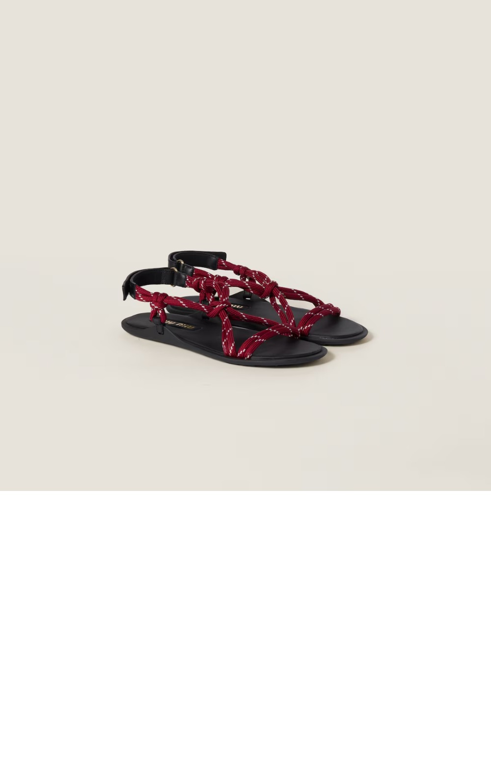 Riviere 코드 및 가죽 샌들 5X420E > Sandal Slippers - 샌들 슬리퍼