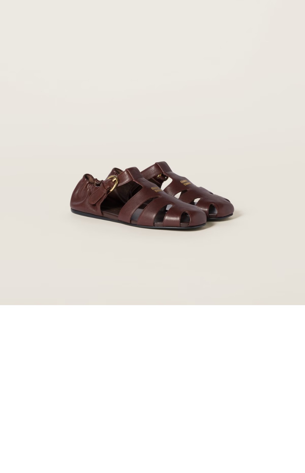 루슈 나파 가죽 피셔맨 샌들 5E395E > Sandal Slippers - 샌들 슬리퍼