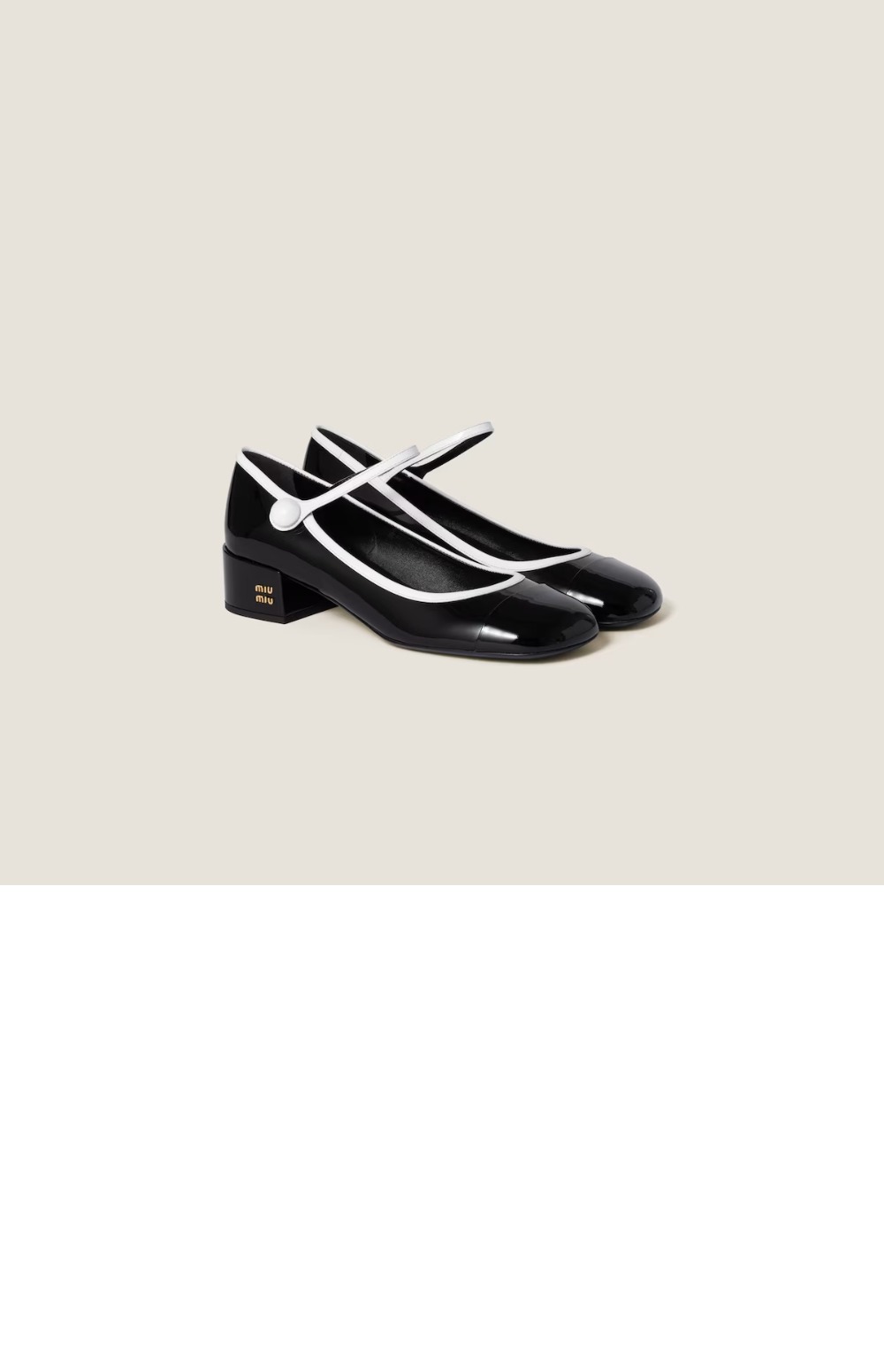 투톤 페이턴트 가죽 메리제인 펌프스 5I435E > Pumps - 펌프스