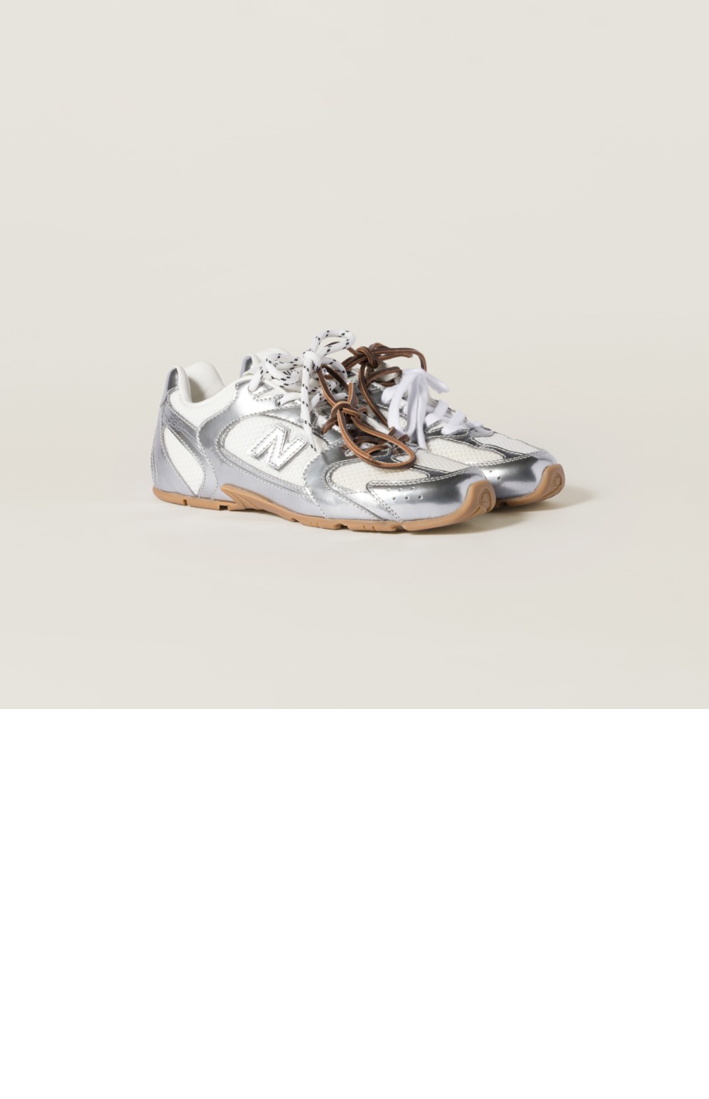 530 SL 메탈릭 가죽 및 메쉬 스니커즈 5E165E > Sneakers - 스니커즈