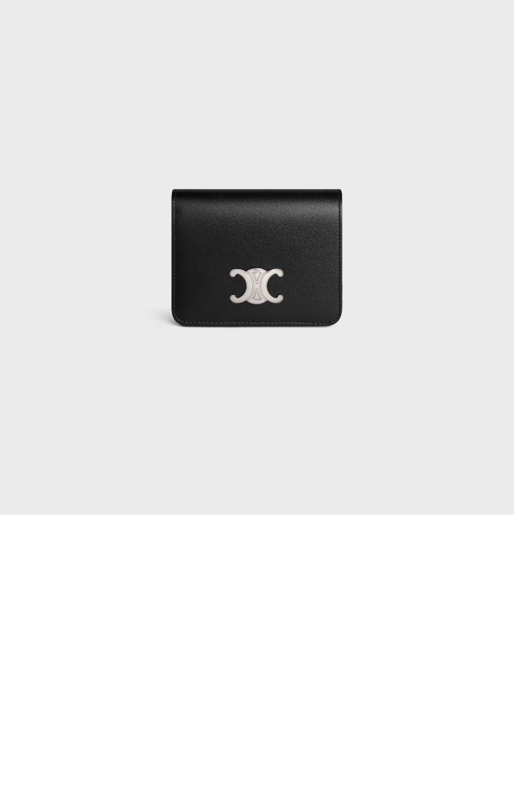 트리옹프 컴팩트 지갑  샤이니 카프스킨 10K623 > Triomphe Coin Purse - 트리옹프 동전 지갑
