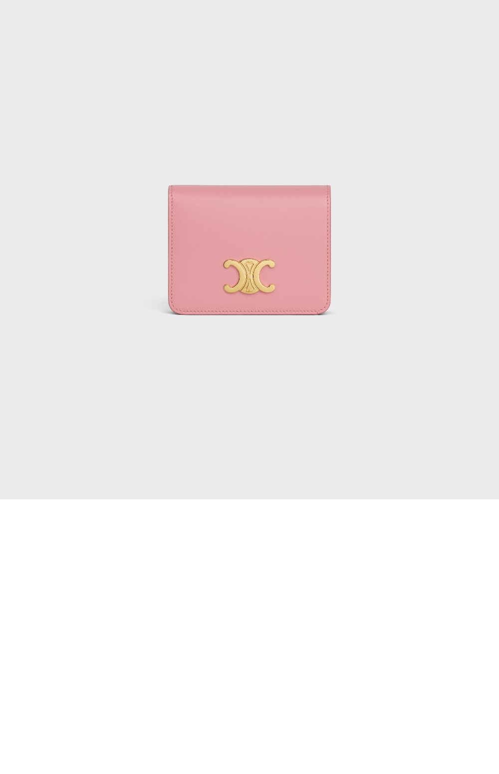 트리옹프 컴팩트 지갑 샤이니 카프스킨 10K623 > Triomphe Coin Purse - 트리옹프 동전 지갑