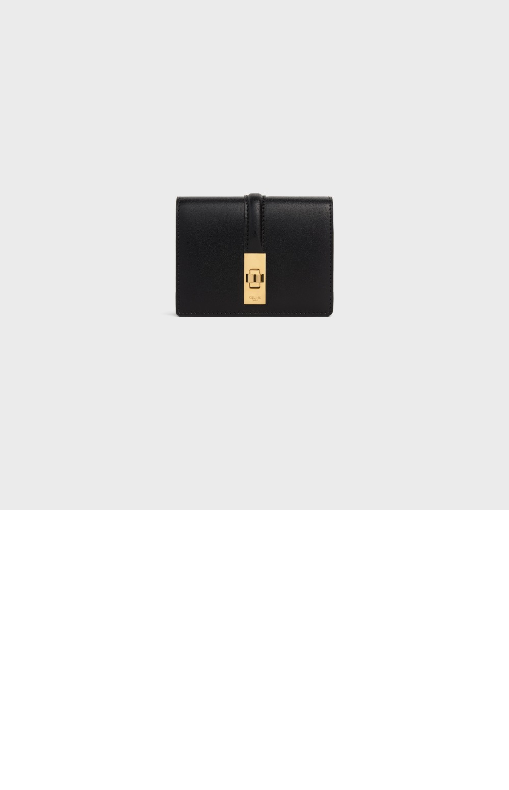 스몰 16 3단 지갑 새틴 카프스킨 10F523 > Triomphe Coin Purse - 트리옹프 동전 지갑