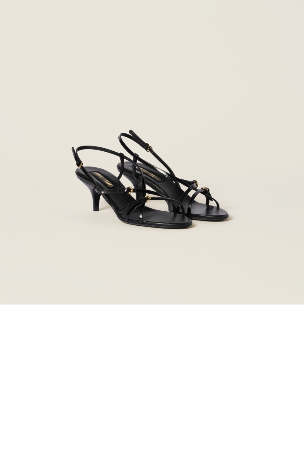 에나멜 가죽 버클 샌들 5X342E > Pumps - 펌프스