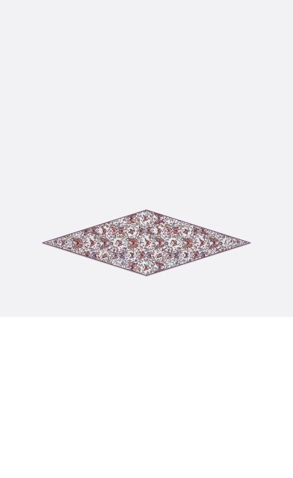 Toile de Jouy Papillon Dior 다이아몬드 스카프 52TJP > 디올