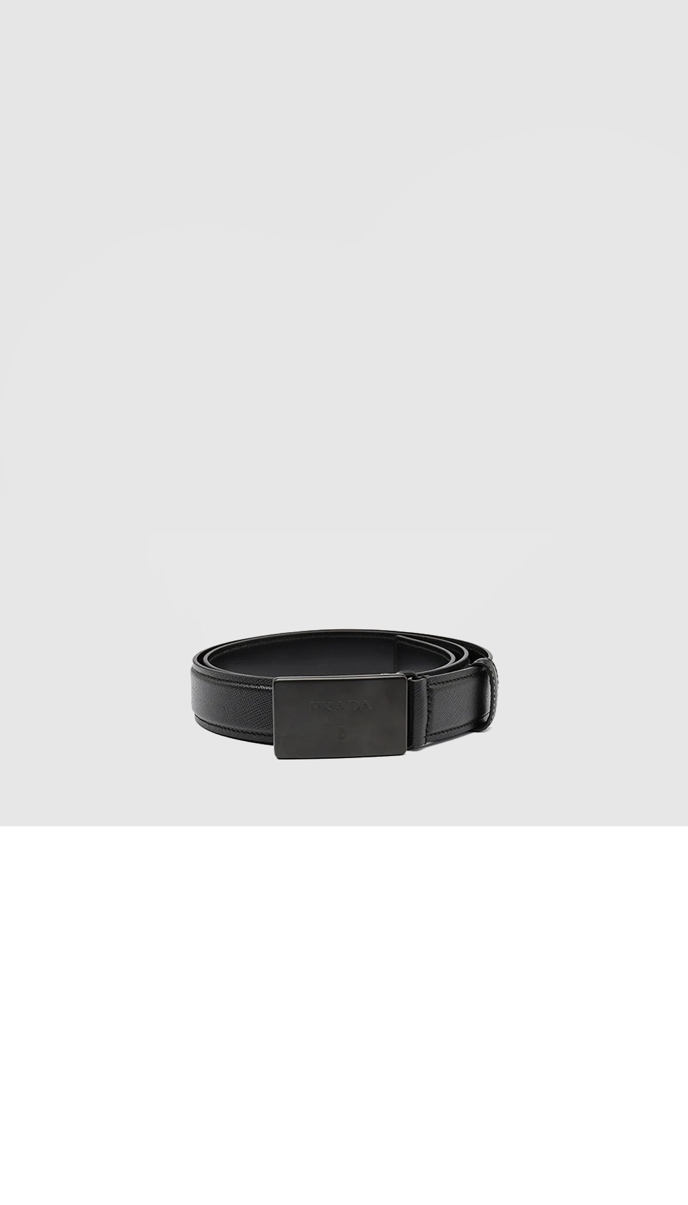 로고 버클 사피아노 벨트 2CM199 > 프라다