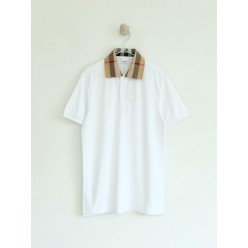 버** 24 체크 카라 폴로셔츠  수입