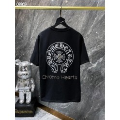 크* 홀스슈 스틸 로고 코튼 저지 티셔츠