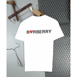 버** 하트 로고 프린트 반팔티