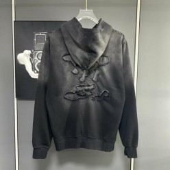 루* 빈티지 워싱 자수로고 후드