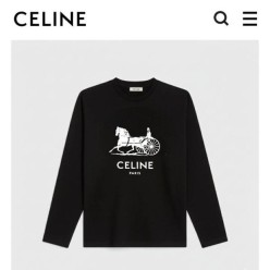 셀** 마차로고 긴팔 티셔츠