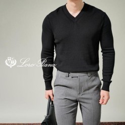 로* 피아나 콘웨이 V긴팔 니트