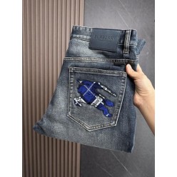 버** 로고 보풀자수 워싱스판 데님진수입최고급