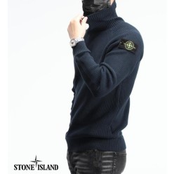 스* 와플 쉐도우 목폴라 니트