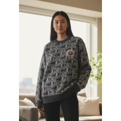 크* 십자가 크로스 자카드 라운드 니트수입최고급(남녀공용)