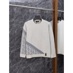 펜* FF로고 사선 울 니트