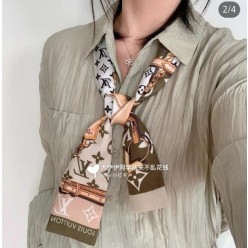 루* 모노그램 컨피덴셜 카키 방도 스카프