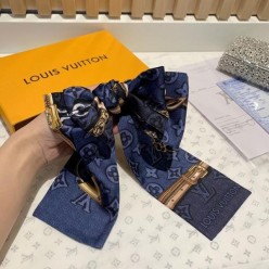 루* 네이비 방도 스카프