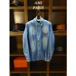 아* 시그니쳐 클래식 워싱청 셔츠