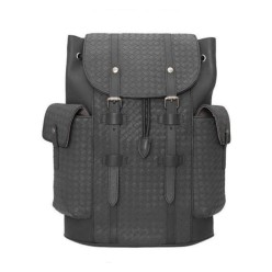 보** 인트레치아토 가죽 백팩