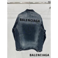 발**** 패치 절개 차이나넥 워싱 청자켓