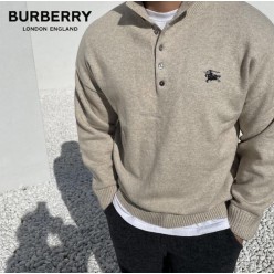 버** 메리노울 헨리넥 니트