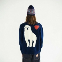 휴* 메이드 북극곰 니트