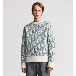 디* 오블리크 패턴 니트