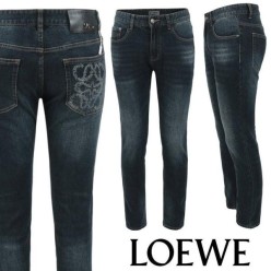 로** 아나그램 믹스 나염 진청 슬림 일자진