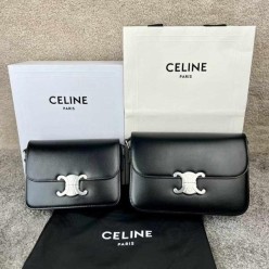 셀** 트리오페 숄더백 샤*이니 카프스킨 은장