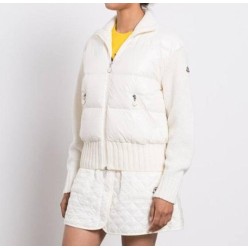 트리콧 니트 패딩 가디건