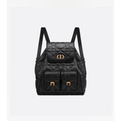 디* Caro 미디엄 백팩 블랙 매크로까나쥬 양가죽