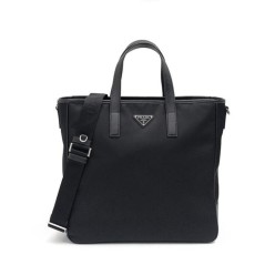 프** 공용 트라이앵글 로고 리나일론 토트백 블랙 2VG 064 VXOO2DMH F0002