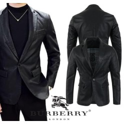 버** 싱글 레더 자켓