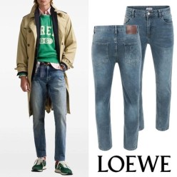 로** 레터링 아나그램 스팟페인트 데님