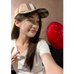 버** 자이언트 체크 코튼 볼캡 수입