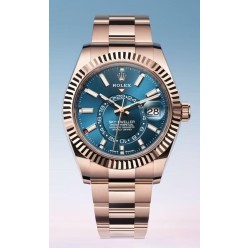 로** 스카이드웰러 로즈골드 블루다이얼