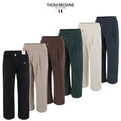 톰* 융본딩 코듀로이 와이드 핀턱 팬츠