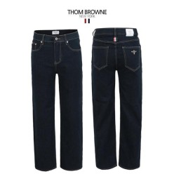 톰* 진청 스판 히든밴드 미디엄테이퍼드핏 데님