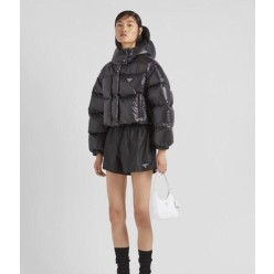 프** 리나일론 구스 숏 패딩