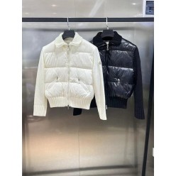 니트 구스 다운 패딩