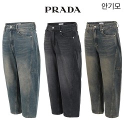 프** 안기모 벌룬와이드 솔트워싱 팬츠